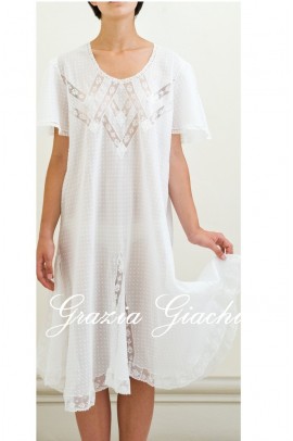 Venice Nightdress Luxury Cotton Plumetis