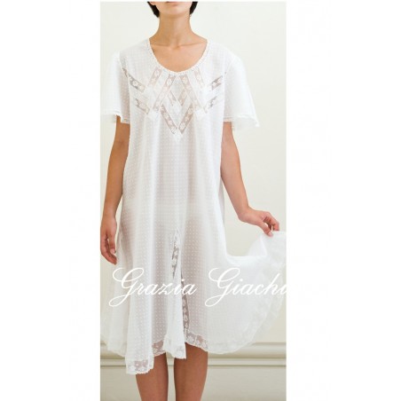 Venice Nightdress Luxury Cotton Plumetis