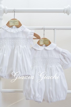Elegant Baby Smock Dress Hand Made