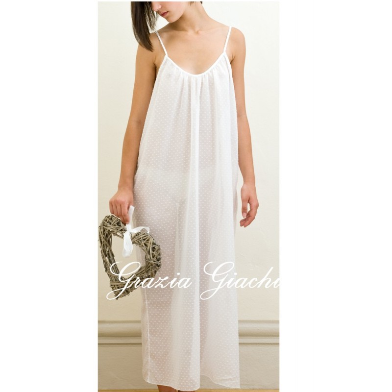 Allegra Elegance Nightgown cotton plumettis
