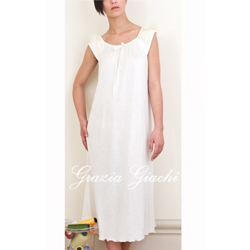 Clementina Nightgown Italian Jersey Cotton