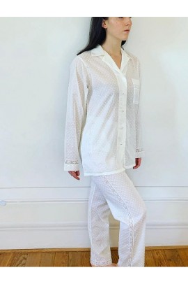 Betty Pyjamas in luxury plumetis cotton